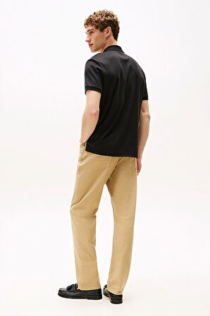 Erkek Interlock Zip Polo - Siyah | L