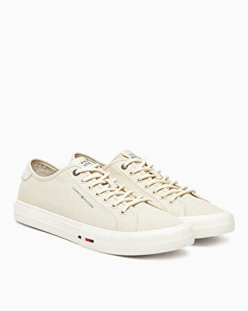 Tommy Hilfiger Güçlendirilmiş Kanvas Erkek Sneaker | 44