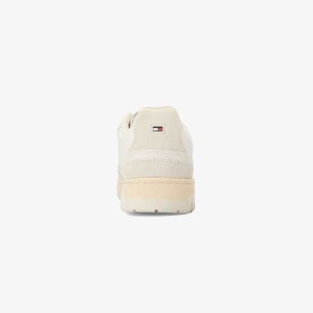 Tommy Jeans Leather Logo Basketball Erkek Beyaz Sneaker