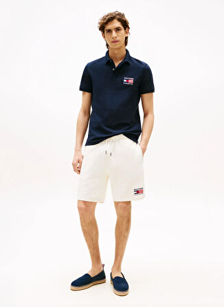 Tommy Hilfiger Mavi Erkek Polo T-Shirt MW0MW39836DW5_HILFIGER FLAG REG POL