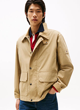 Tommy Hilfiger Normal Bej Erkek Ceket MW0MW39638AEH_SHORT WALKING JACKET