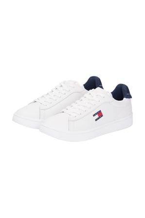Erkek Tommy Jeans ARCHIVE '98 Leather Sneakers - Beyaz | 40