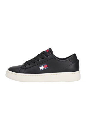 Kadın Hafif Tabanlı Kort Sneaker - Siyah | 38