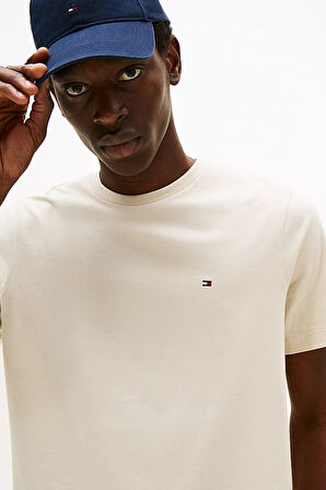 Erkek Regular Fit  Pamuklu T-Shirt - Ekru | M