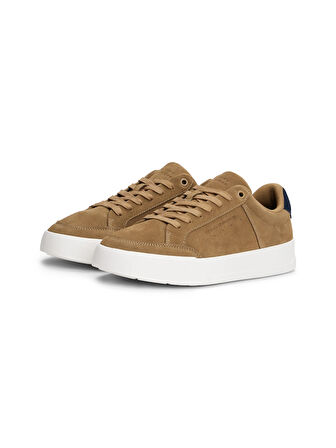 Tommy Hilfiger Kahve Erkek Sneaker TH COURT SUMMER SUEDE