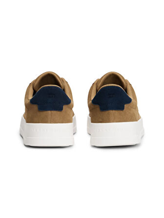 Tommy Hilfiger Kahve Erkek Sneaker TH COURT SUMMER SUEDE