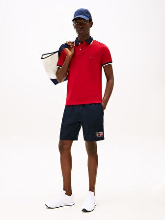 TOMMY HILFIGER Erkek Marka Logolu Kalın Tabanlı Elastık Bağcıklı Günlük Kullanıma Uygun 1Beyaz Sneaker FM0FM05648 YBS