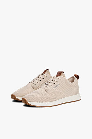 Erkek 3D Dokulu Örgü Bileksiz Sneaker - Bej | 43