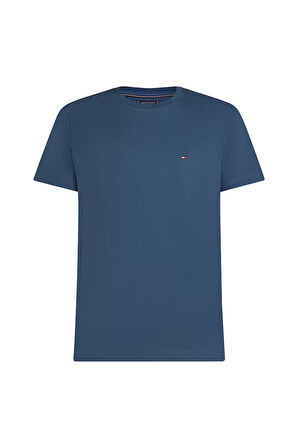 Erkek Essential Seasonal Regular Fit Solid T-Shirt - Lacivert | XS