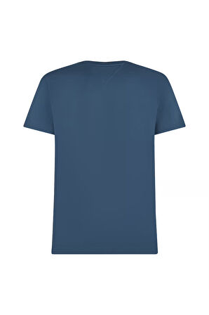 Erkek Essential Seasonal Regular Fit Solid T-Shirt - Lacivert | XS