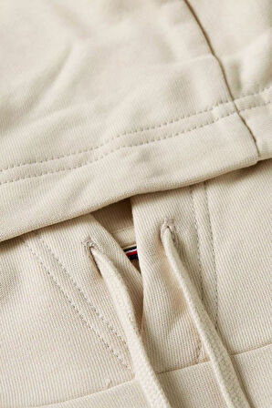 Erkek Kapüşonlu Baskı Logolu Sweatshirt - Ekru | XL