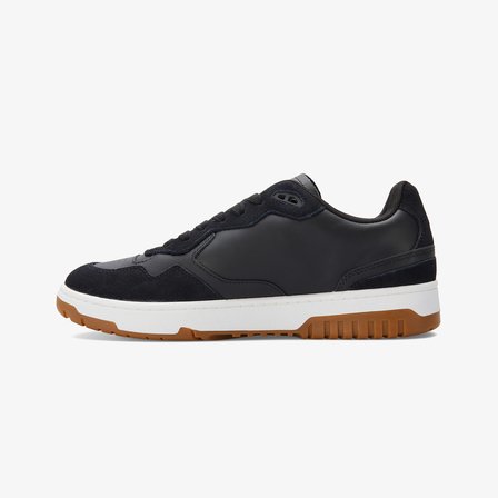 Tommy Jeans Leather Logo Basketball Erkek Siyah Sneaker