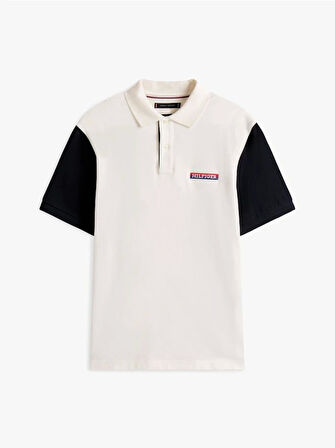 Tommy Hilfiger ARCHIVE COLORBLOCK POLO Erkek Beyaz T-shirt MW0MW405910FA