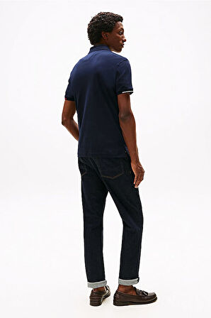 Erkek İnterlock Flagcuff Polo T-Shirt - Lacivert | L