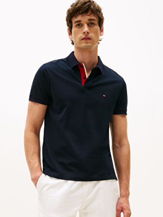TOMMY HILFIGER Erkek  Lacivert Polo Yaka T-Shirt MW0MW39563 DW5
