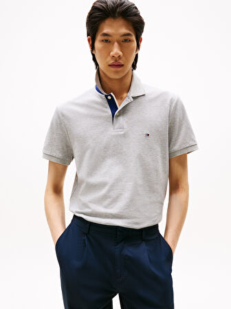 TOMMY HILFIGER Erkek  Gri Polo Yaka T-Shirt MW0MW39563 P01