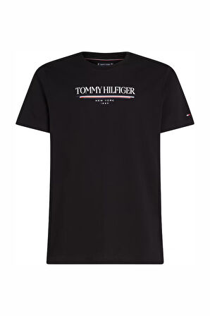 Erkek TH Brand Love Hilfiger Tee – Siyah | XL