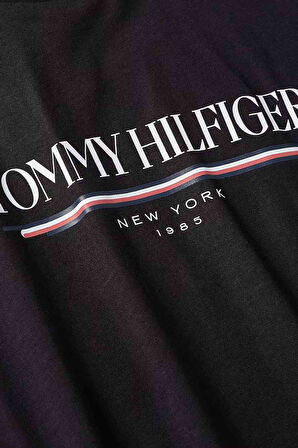 Erkek TH Brand Love Hilfiger Tee – Siyah | XL
