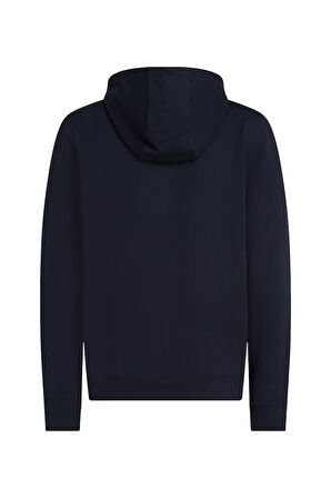 Erkek Hilfiger Stacked Fermuarlı Kapüşonlu Sweatshirt - Lacivert | M