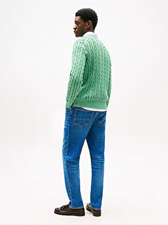 CLASSIC CABLE GMD C NK Erkek Yeşil Kazak - MW0MW39524