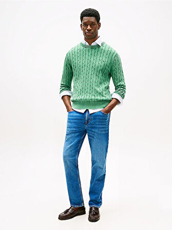 CLASSIC CABLE GMD C NK Erkek Yeşil Kazak - MW0MW39524