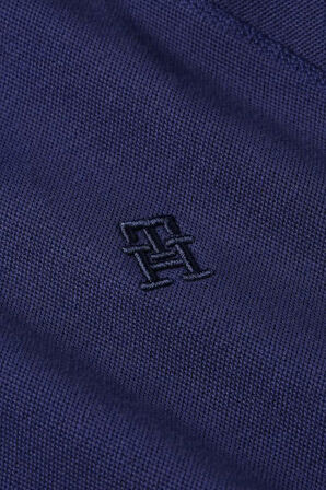 Erkek Regular Fit Monogram Logolu Esnek Sweatshirt - Lacivert | L