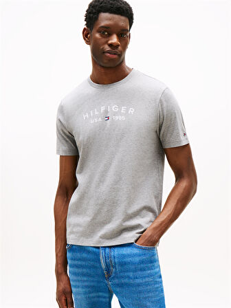 TOMMY HILFIGER Erkek  Koyu Gri T-Shirt MW0MW39356 P91