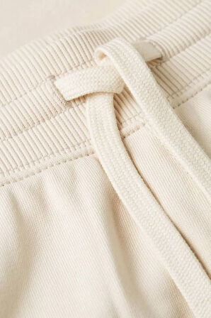 Erkek Terry Jogger Eşofman Altı - Krem | XS