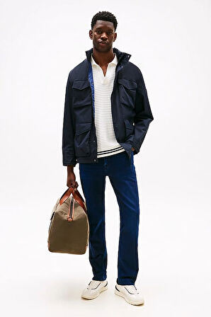 Erkek Düz Kesim 5 Cepli Esnek Kot Pantolon - Mavi | 35/30