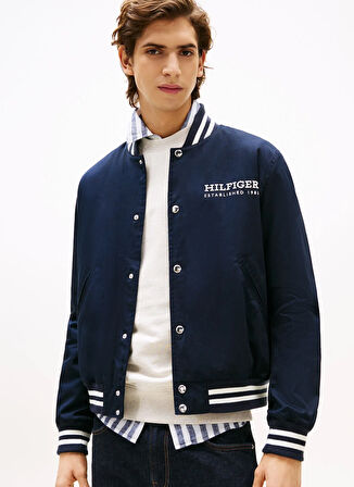 Tommy Hilfiger Normal Mavi Erkek Ceket MW0MW40647DW5_AMERICANA VARSITY JKT