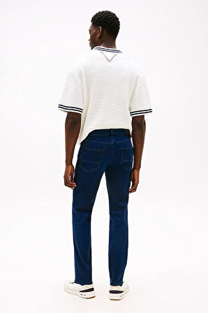 Erkek Düz Kesim 5 Cepli Esnek Kot Pantolon - Mavi | 35/32