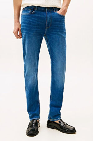 Erkek Slim Fit 5 Cepli Esnek Kot Pantolon - Mavi | 31/32