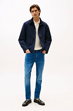 Erkek Slim Fit 5 Cepli Esnek Kot Pantolon - Mavi | 33/32