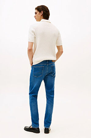 Erkek Slim Fit 5 Cepli Esnek Kot Pantolon - Mavi | 33/32