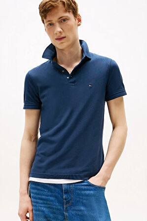 Erkek 1985 Slim Fit Polo Yaka T-Shirt - Mavi | S