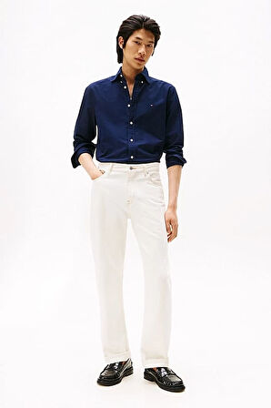 Erkek Düğmeli Yaka Oxford Gömlek – Lacivert | S