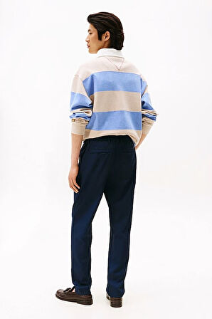 Erkek Tapered Fit Bilek Boy Teknik Kumaş Pantolon - Lacivert | 34/32