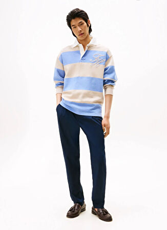 Tommy Hilfiger Normal Bel Normal Paça Normal Mavi Erkek Pantolon MW0MW39702DW5_HARLEM 3/4 EL TECH TW