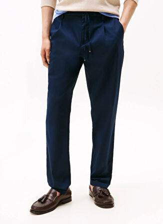 Tommy Hilfiger Normal Bel Normal Paça Normal Mavi Erkek Pantolon MW0MW39702DW5_HARLEM 3/4 EL TECH TW