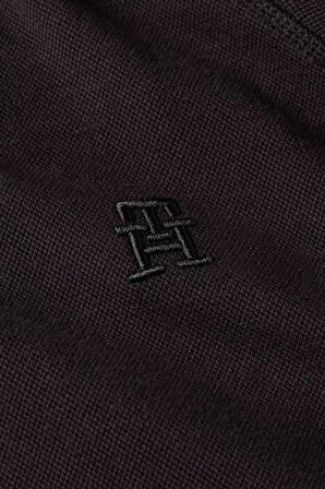 Erkek Monogram Logolu Sweatshirt - Siyah | XS