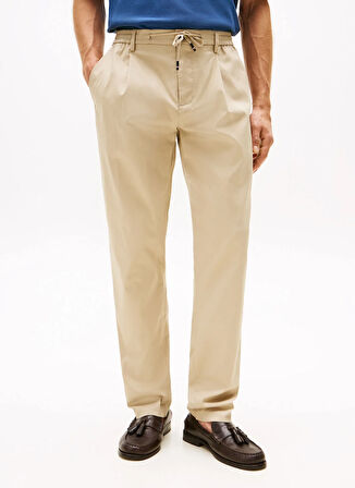 Tommy Hilfiger Normal Bel Normal Paça Normal Haki Erkek Pantolon MW0MW39702RBT_HARLEM 3/4 EL TECH TW