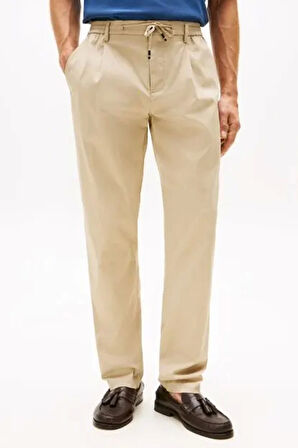 Tommy Hilfiger Erkek Harlem Tech Twill Beyaz Pantolon MW0MW39702RBT
