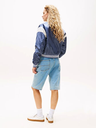 Tommy Jeans TJW SCRIPT VARSITY JACKET Kadın Gri Ceket DW0DW20960PO6