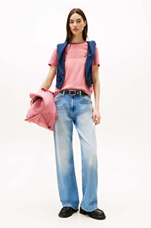 Tommy Jeans Kadın Tişört-DW0DW21388