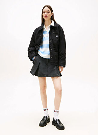 Tommy Jeans Standart Siyah Kadın Ceket DW0DW21382BDS
