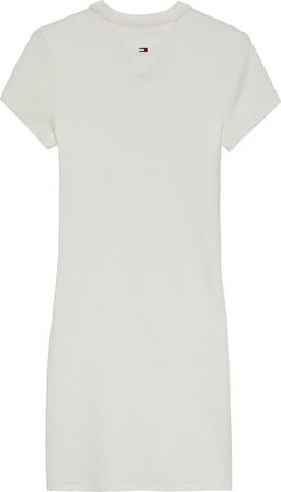 TOMMY HILFIGER Kadın  Beyaz1 Elbise DW0DW21186 YBL