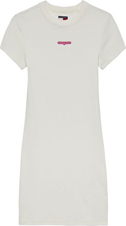 TOMMY HILFIGER Kadın  Beyaz1 Elbise DW0DW21186 YBL