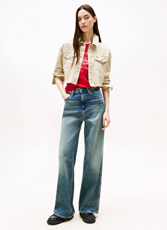 Tommy Jeans Standart Bej Kadın Ceket DW0DW21431RBV