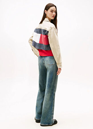 Tommy Jeans Standart Bej Kadın Ceket DW0DW21431RBV
