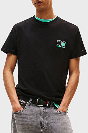 Tommy Jeans Erkek T Shirt DM0DM21577 BDS